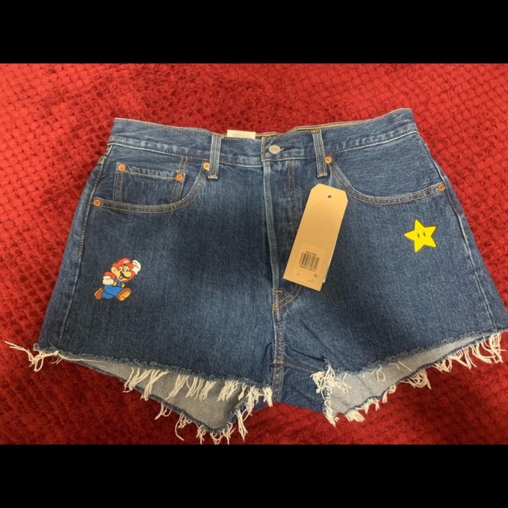 Mario x Levis 501 shorts